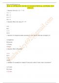 HESI A2 ENTRANCE MATH EXAM QUESTIONS & ANSWERS 2024 UPDATE