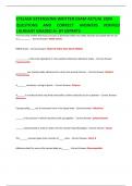 EYELASH EXTENSIONS WRITTEN EXAM ACTUAL 2024 QUESTIONS AND CORRECT ANSWERS VERIFIED -ALREADY GRADED A&plus; BY EXPERTS