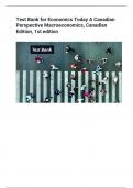 Test Bank for Economics Today A Canadian  Perspective Macroeconomics&comma; Canadian  Edition&comma; 1st editio