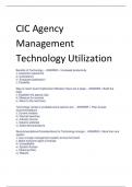 CIC Agency  Management  Technology Utilization