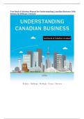 Test Bank & Solution Manual for Understanding Canadian Business 10th  Edition By William G Nickel