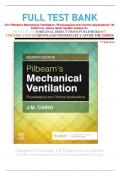 FULL TEST BANK For Pilbeam's Mechanical Ventilation: Physiological and Clinical Applications 7th Edition by James latest Update Graded A+      