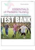 TEST BANK For Essentials of Pediatric Nursing 4th Edition By Kyle Carman, Verified Chapters 1 - 29 , Complete Newest Version