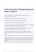 Test Bank for Porth's Essentials of Pathophysiology 5th Edition Questions and Answers Latest Set (A+ GRADED)