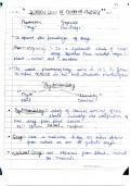 B phrama class noted (hand writing)️️