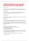 TCIC&sol;TLETS Mobile Access with CCH Recertification Test &vert; Latest 2024&sol;25