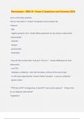 Rasmussen - MDC III - Exam 2 Questions and Answers 2024