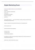 Digital Marketing Exam 2024 with 100&percnt; correct answers