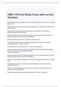 CMN 176 Final Study Exam with correct Answers
