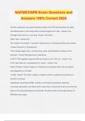 NAPSR&sol;CNPR Exam Questions and Answers 100&percnt; Correct 2024