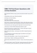 CMN 176 Final Exam Questions with correct Answers