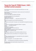 Texas Ext Type B TFM02 Exam &vert; 100&percnt; verified correct answers 