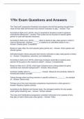176v Exam Questions and Answers- Graded A