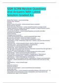 SSM SCRN Review Questions And Answers With Latest Solution Graded A+
