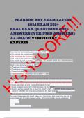 PEARSON RBT EXAM LATEST 2024 EXAM 250+    REAL EXAM QUESTIONS AND ANSWERS (VERIFIED ANSWERS) A+ GRADE VERIFIED BY EXPERTS