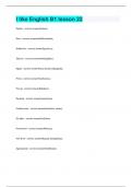 I like English B1 lesson 22 Questions and answers latest update 