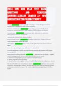 2024 NEW RBT EXAM TEST BANK QUESTIONS AND VERIFIED ANSWERS-ALREADY GRADED A&plus; NEW GENERATION&excl;&excl;&excl;TOPGRADE&excl;&excl;&excl;NEW&excl;&excl;&excl;
