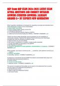 QSP Exam QSP EXAM 2024-2025 LATEST EXAM ACTUAL QUESTIONS AND CORRECT DETAILED ANSWERS &lpar;VERIFIED ANSWERS&rpar; -ALREADY GRADED A&plus; BY EXPERTS NEW GENERATION