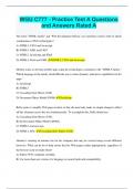 WGU C777 - Practice Test A Questions and Answers Rated A