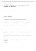 Tennessee Life and Health Insurance bundled exam questions and answers well illustrated&period;
