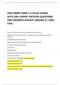 PEDS NBME FORM 1-4 ACTUAL EXAMS  WITH 100+ EXPERT CERTIFIED QUESTIONS  AND ANSWERS ALREADY GRADED A+ 100% PASS   