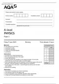 AQA A-LEVEL PHYSICS PAPER 2 2023 - QUESTION PAPER