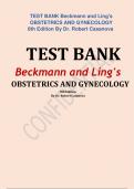 TestBank Beckmann and Lings obstetrics and gynecology 8th edition by Dr Robert Casanov