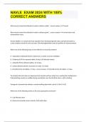 NAVLE  EXAM 2024 WITH 100&percnt; CORRECT ANSWERS