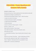 PGA LEVEL 1 Exam Questions and Answers 100&percnt; Verified 2024