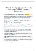 MSF Rider Coach prep&vert;107 Questions with  100&percnt; Correct Answers &vert; Updated &vert;  Guaranteed A&plus;&period;