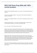 ISC2 CAP Exam Prep 2024 with 100&percnt; correct answers