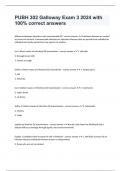 PUBH 302 Galloway Exam 3 2024 with 100&percnt; correct answers