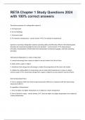 RETA Chapter 1 Study Questions 2024 with 100&percnt; correct answers