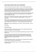 OB EXAM QUESTIONS AND ANSWERS