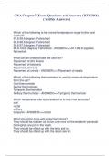 CNA Chapter 7 Exam Questions and Answers &lpar;2023&sol;2024&rpar;  &lpar;Verified Answers&rpar;