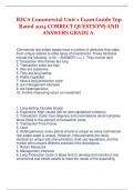 RECA Commercial Unit 2 Exam Guide Top  Rated 2024 CORRECT QUESTIONS AND  ANSWERS GRADE A&period;