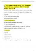 ATI fundamentals dynamic quiz &lpar;Complete Questions and Answers&comma; 100&percnt; Correct&rpar; Latest 2024-2025