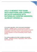ATLS 10 NEWEST SOLUTION TEST BANK WITH QUESTIONS AND CORRECT DETAILED ANSWERS WITH RATIONALES &lpar;VERIFIED ANSWERS&rpar;