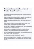 Test Bank For Pharmacotherapeutics for Advanced Practice Nurse Prescribers 5th Edition by Virginia Poole Arcangelo Latest Update 2024(A+ GRADED 100% VERIFIED)