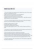 HESI EXIT RN Latest V4 Questions & Solutions (A+ GRADED 100% VERIFIED)