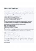 HESI EXIT EXAM- VERSION 6  (V6) Questions and Correct Answers (A+ GRADED 100% VERIFIED)