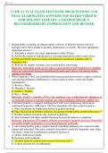 CCHP ACTUAL EXAM TEST BANK 500 QUESTIONS AND WELL ELABORATED ANSWERS TOP RATED VERSION FOR  ALREADY A GRADED HIGHLY RECOMMENDED BY EXPERTS &vert;NEW AND REVISED