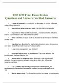 EDF 6222 Final Exam Review Questions and Answers (2023 / 2024) (Verified Answers)