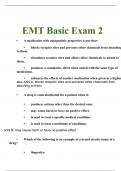 EMT Basic Exam 2 Questions and Answers | 100% Passed Rated A+