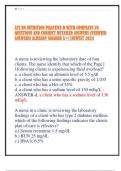 ATI RN NUTRITION PRACTICE B WITH COMPLETE 70 QUESTIONS AND CORRECT DETAILED ANSWERS &lpar;VERIFIED ANSWERS&rpar; ALREADY GRADED A&plus;&vert;&vert;NEWEST 2024
