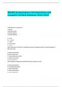 MSDBE Jurisprudence Test Questions and Complete Verified Solutions 2024&sol;2025
