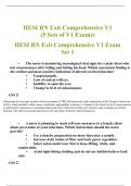 HESI RN EXIT EXAM COMPREHENSIVE V1-2023 ACTUAL EXAM