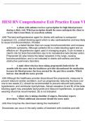 HESI RN Exit Comprehensive V1 Exam Practice Questions and Answers|100% Verified 