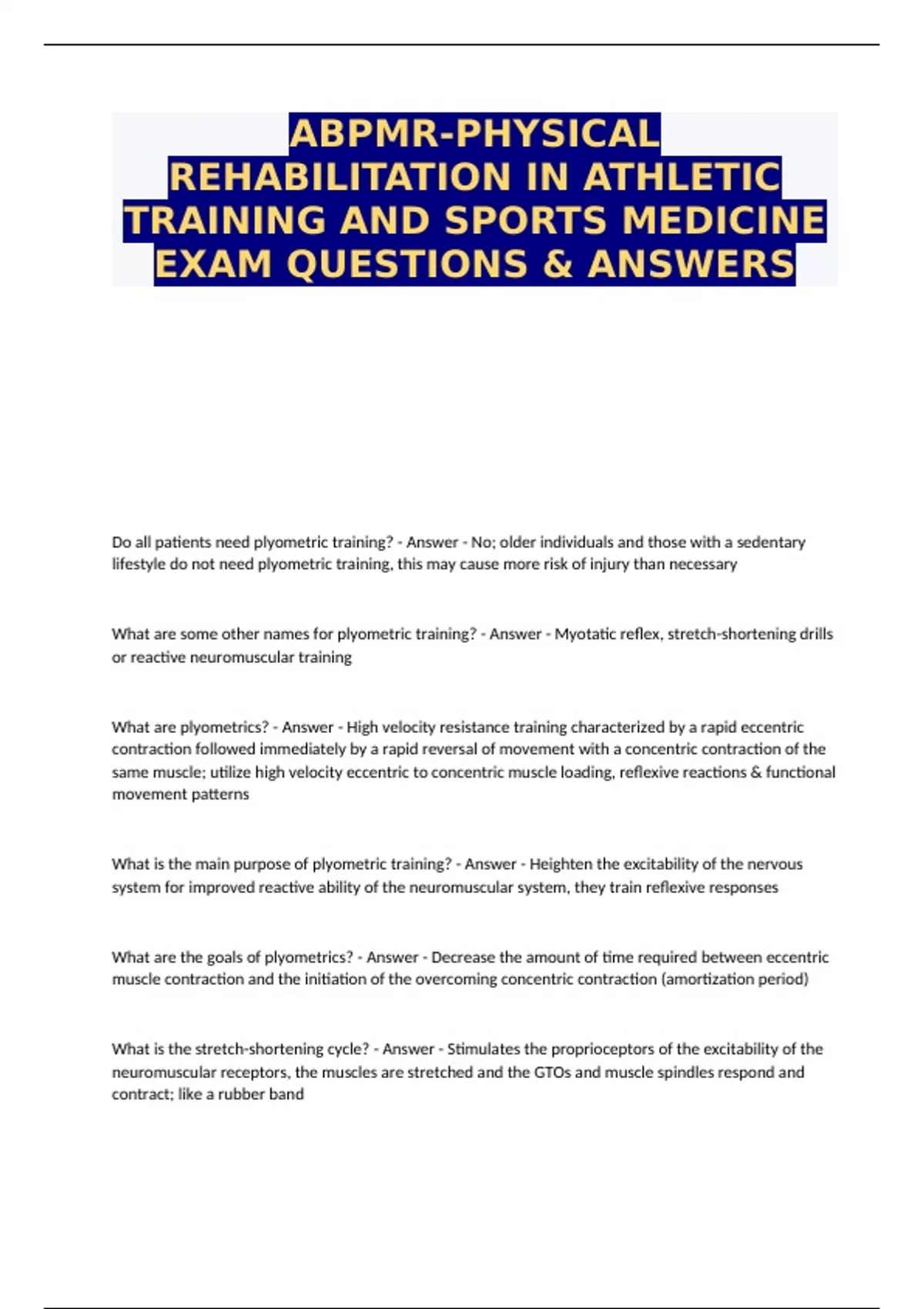 ABPMR-PHYSICAL REHABILITATION IN ATHLETIC TRAINING AND SPORTS MEDICINE ...