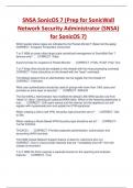 SNSA SonicOS 7 (Prep for SonicWall  Network Security Administrator (SNSA)  for SonicOS 7) RATED A.